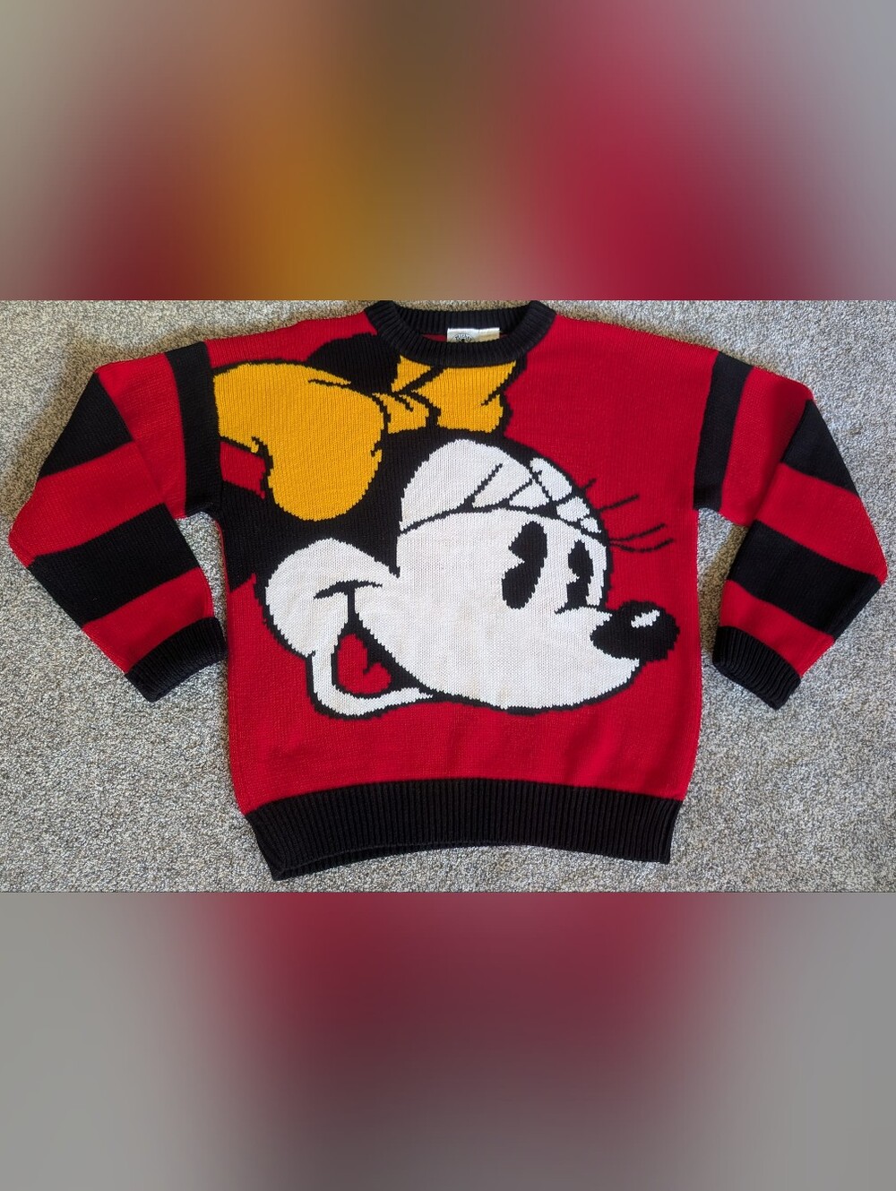 Vintage Disney Minnie Mouse Crewneck Pullover Sweater Mickey & Co Women’s Medium